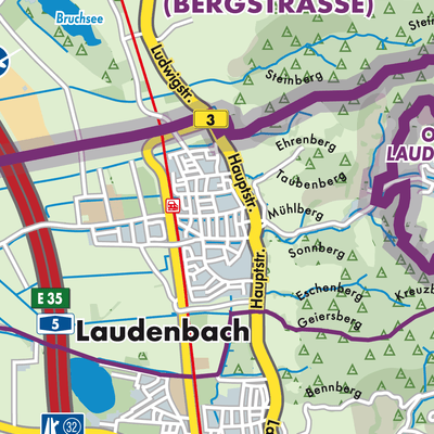 Übersichtsplan Laudenbach