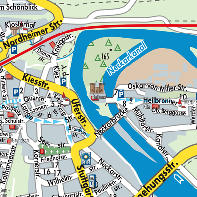 Stadtplan Lauffen am Neckar