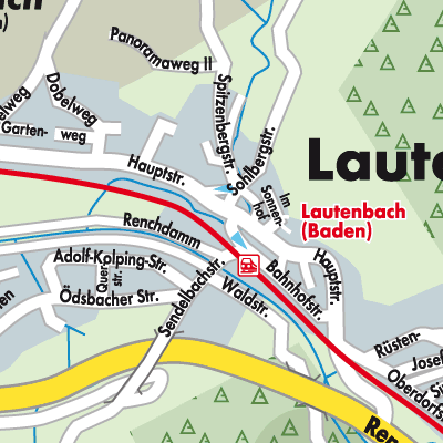 Stadtplan Lautenbach