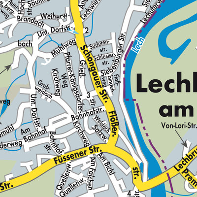 Stadtplan Lechbruck a.See