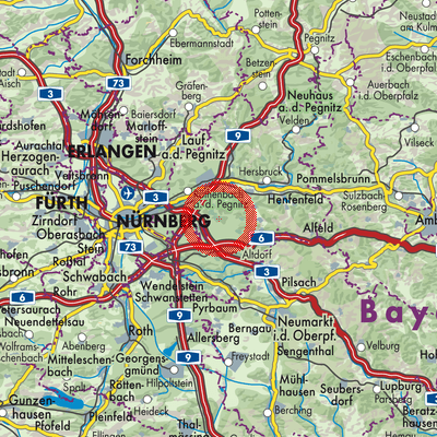 Landkarte Leinburg