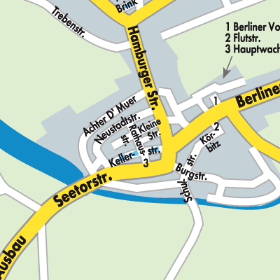Stadtplan Lenzen (Elbe)