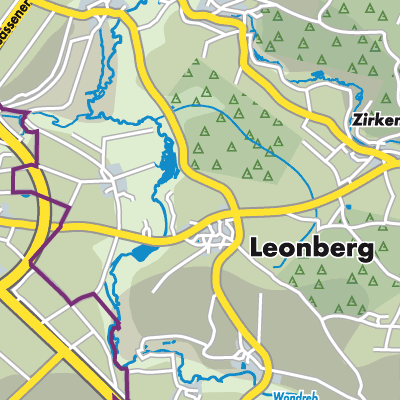 Übersichtsplan Leonberg