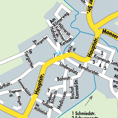 Stadtplan Lichtenau