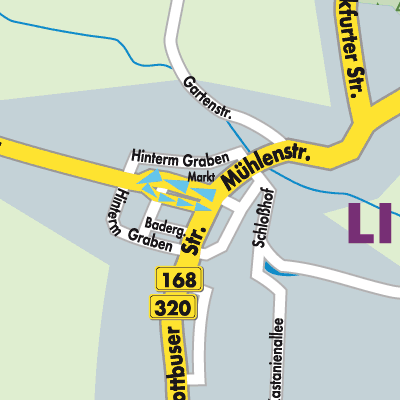 Stadtplan Lieberose