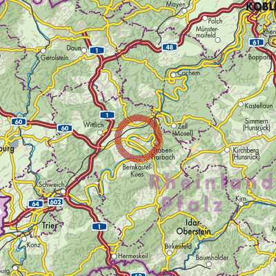 Landkarte Lösnich