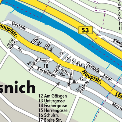 Stadtplan Lösnich