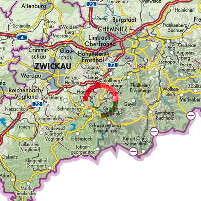 Landkarte Lößnitz