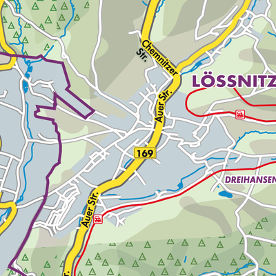 Übersichtsplan Lößnitz