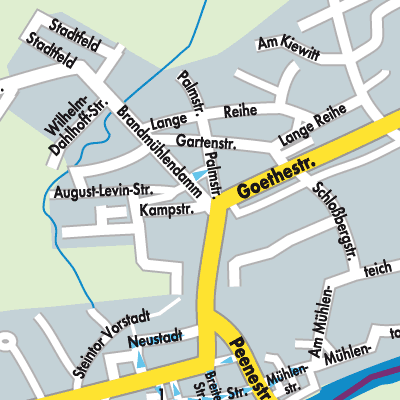 Stadtplan Loitz