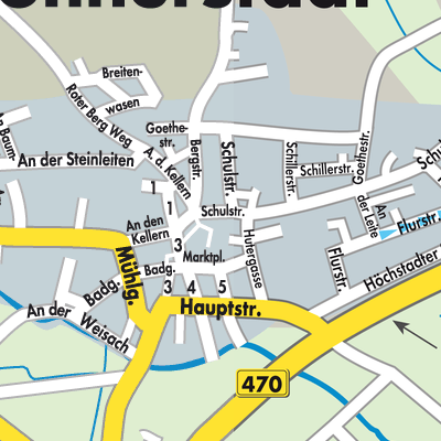 Stadtplan Lonnerstadt