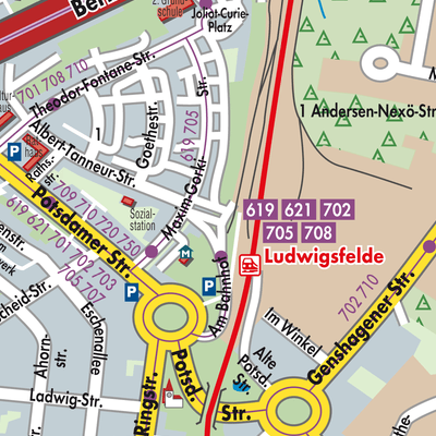 Stadtplan Ludwigsfelde