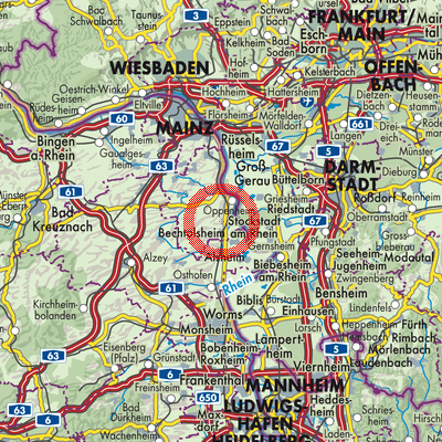 Landkarte Ludwigshöhe