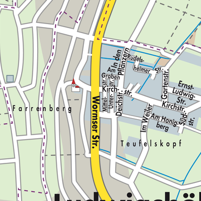 Stadtplan Ludwigshöhe