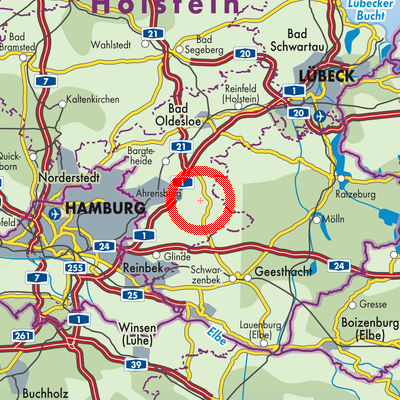 Landkarte Lütjensee