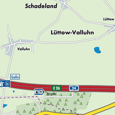 Übersichtsplan Lüttow-Valluhn