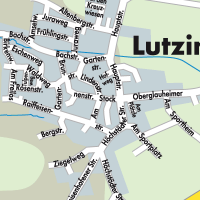 Stadtplan Lutzingen