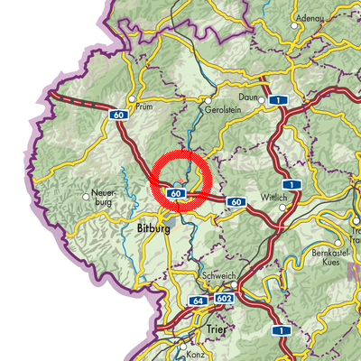 Landkarte Malberg