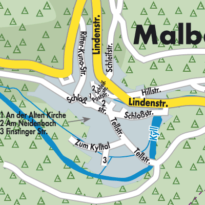 Stadtplan Malberg