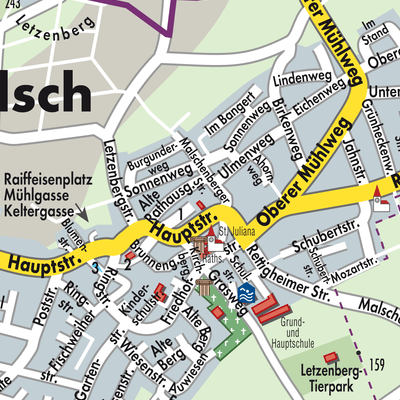 Stadtplan Malsch