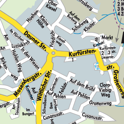 Stadtplan Manderscheid