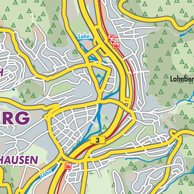 Übersichtsplan Marburg
