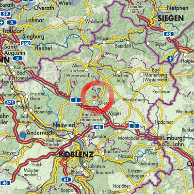 Landkarte Marienhausen