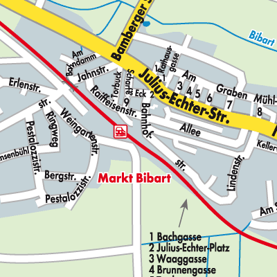 Stadtplan Markt Bibart