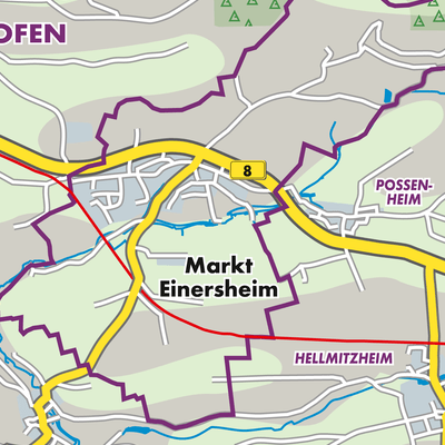 Übersichtsplan Markt Einersheim