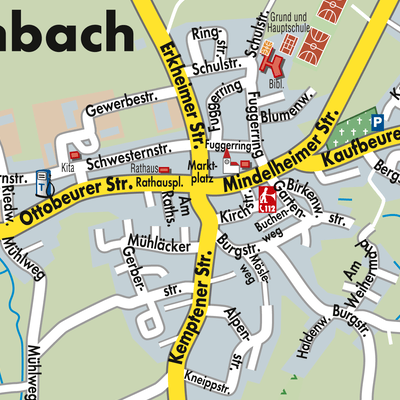 Stadtplan Markt Rettenbach