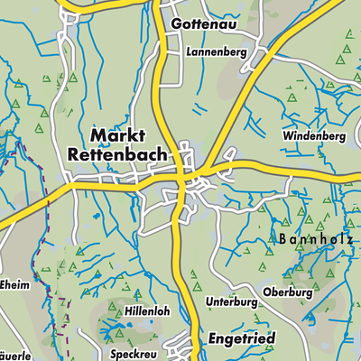 Übersichtsplan Markt Rettenbach