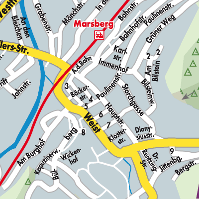 Stadtplan Marsberg