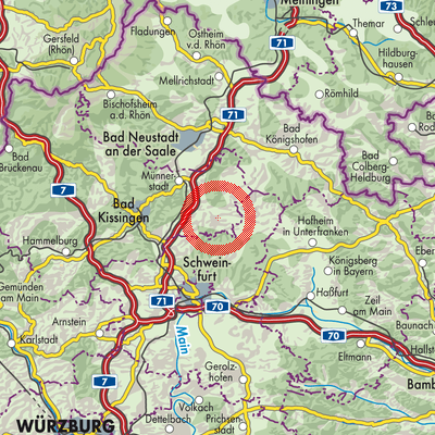 Landkarte Maßbach