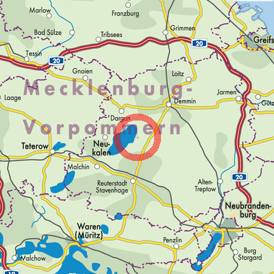Landkarte Meesiger