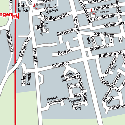 Stadtplan Meitingen
