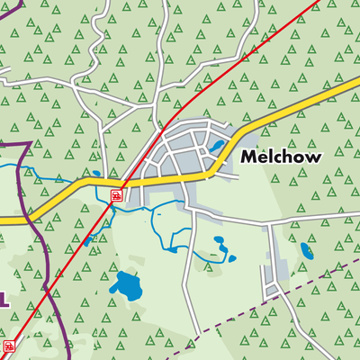 Übersichtsplan Melchow