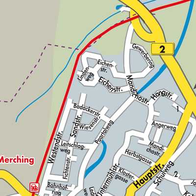 Stadtplan Merching