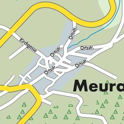 Stadtplan Meura
