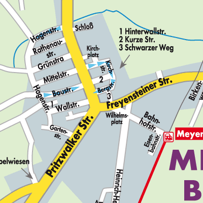 Stadtplan Meyenburg