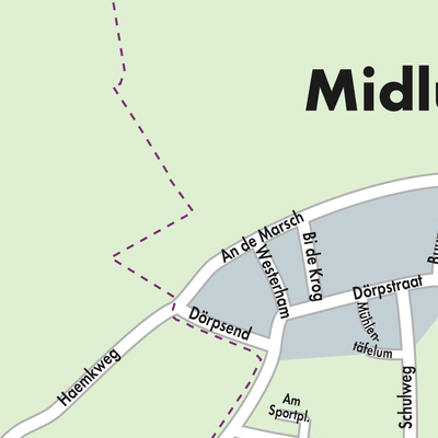 Stadtplan Midlum