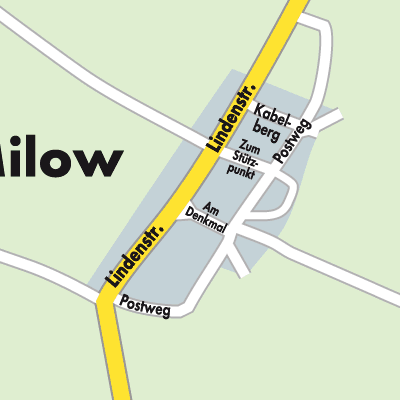 Stadtplan Milow