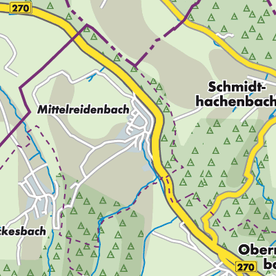 Übersichtsplan Mittelreidenbach