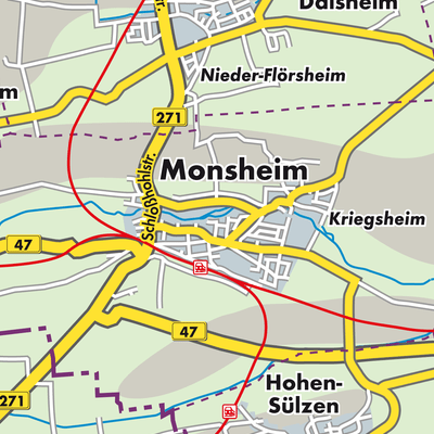 Übersichtsplan Monsheim