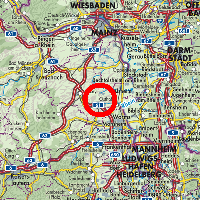 Landkarte Monzernheim