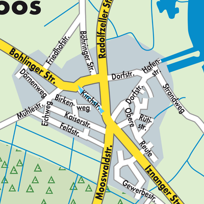 Stadtplan Moos