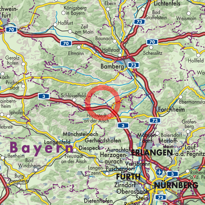 Landkarte Mühlhausen