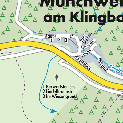 Stadtplan Münchweiler am Klingbach