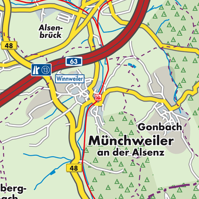 Übersichtsplan Münchweiler an der Alsenz