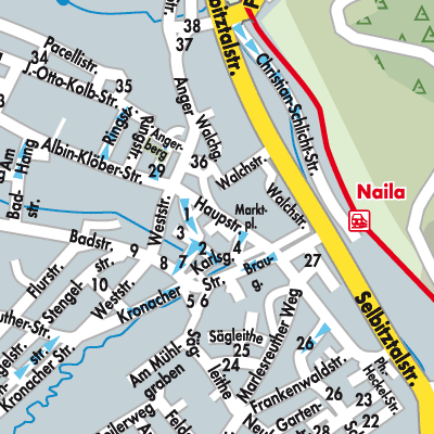 Stadtplan Naila