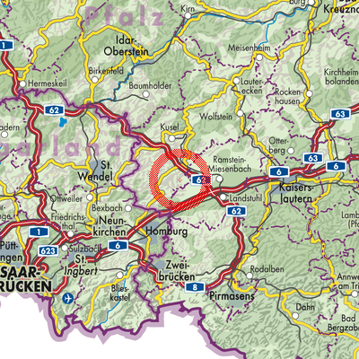 Landkarte Nanzdietschweiler